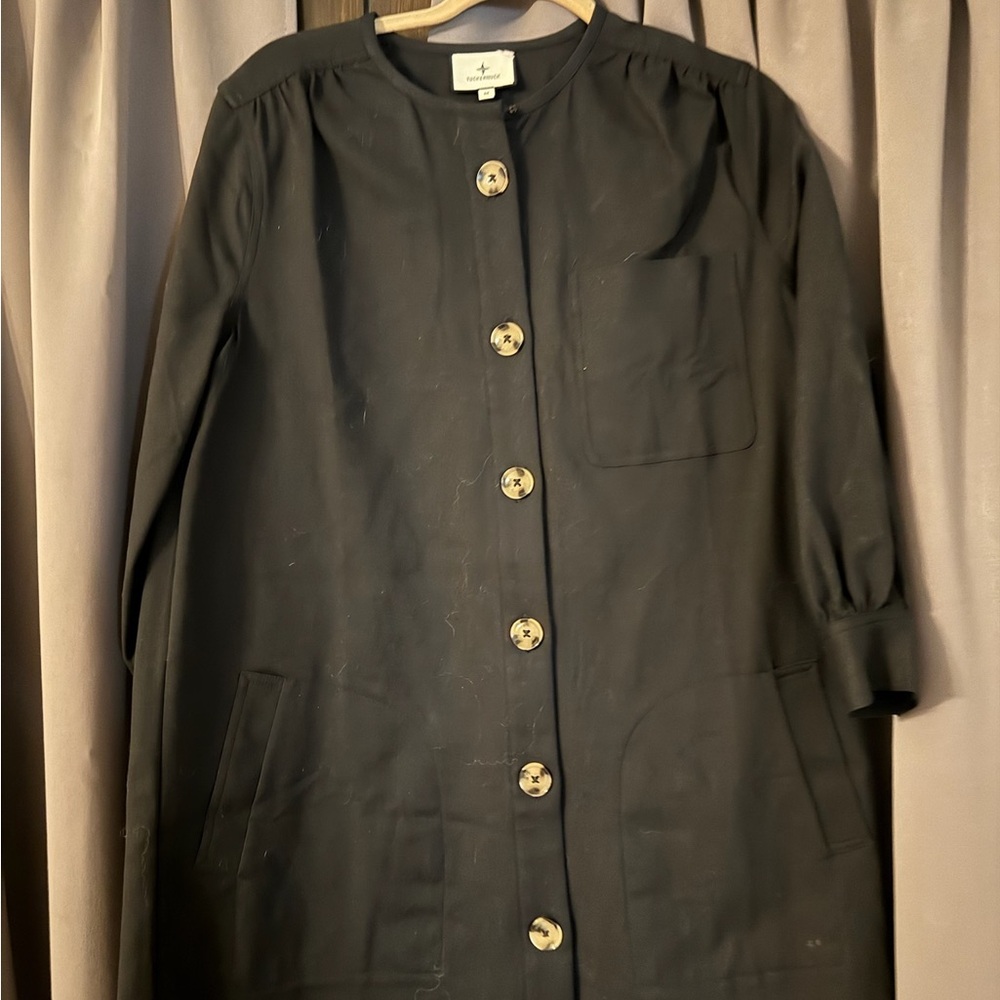 Tuckernuck Black Trench Coat with Relaxed Fit